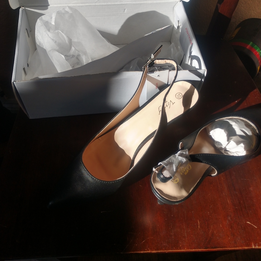 Kitten sling back heels